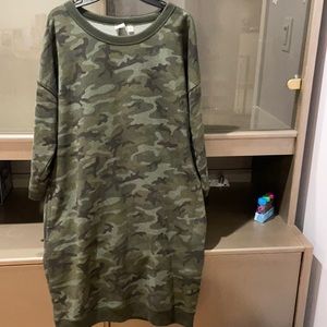 Gap 3/4 sleeve sweatshirt dress
